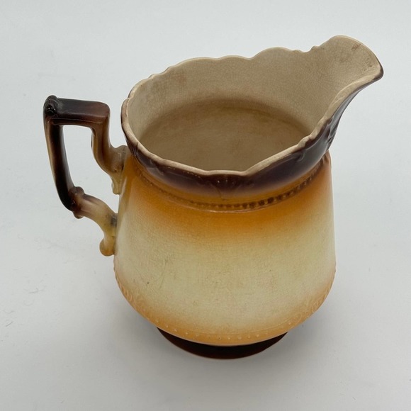 Vintage 60s-70s Transferware Pitcher Fruit Creamer MCM Harvest - Picture 5 of 10